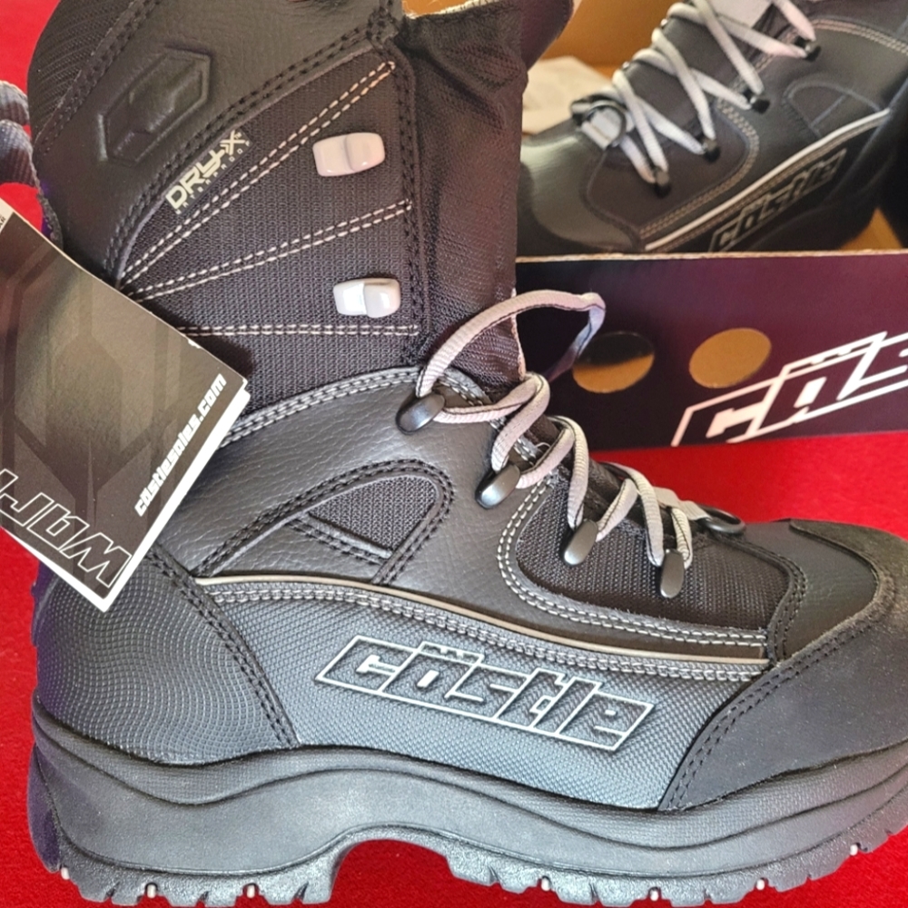 Castle boots, black and Grey Men's size 10